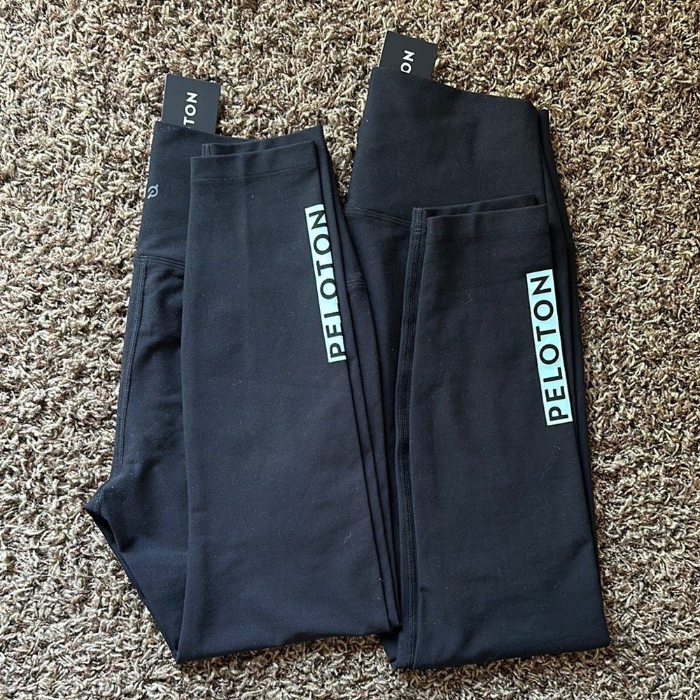 2 pairs black Peloton NWT leggings